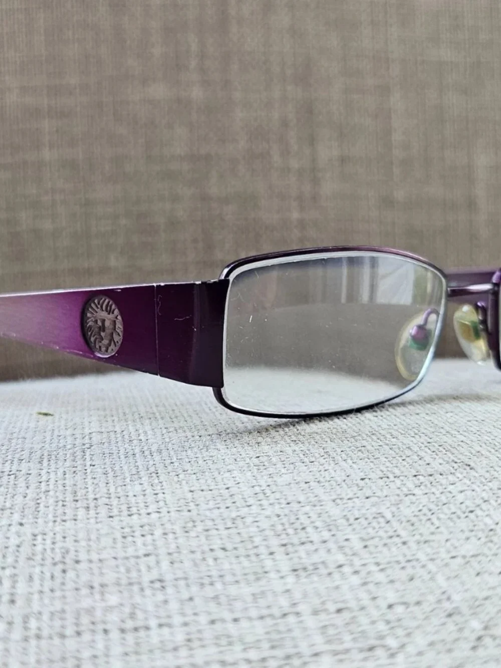 Anne Klein Women Glasses Frame AK9103 540 Eyewear Purple Tone Metal Eyeglasses